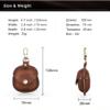 2024 Suitable for Samsung Buds Pro Protective Cover, Genuine Leather Scratch Resistant Cover, Hook Convenient Leather Cover, Earthquake Resistant, Waterproof, and Drop Resistant (Brown) view 3