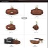 2024 Suitable for Samsung Buds Pro Protective Cover, Genuine Leather Scratch Resistant Cover, Hook Convenient Leather Cover, Earthquake Resistant, Waterproof, and Drop Resistant (Brown) view 4