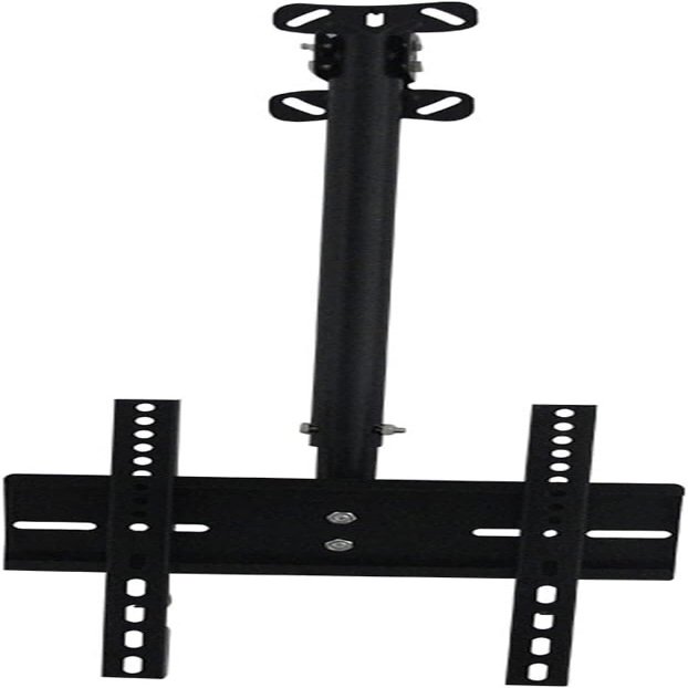Adjustable Ceiling Mount TV Bracket - Ceiling Mount TV Bracket, Height Adjustable, 360 Degree Swivel, Tilt, Swing