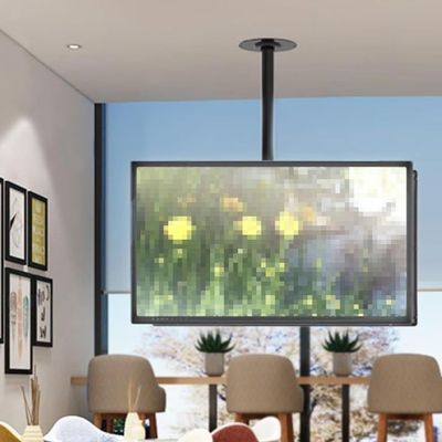 Adjustable Ceiling TV Mount Bracket - Double Sided TV Mount Bracket, Tilt and Rotatable TV Stand, Fits 32-70 Inch TVs TV Mount, Height Adjustment Up and Down, No Disassembly