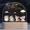 Customizable Kids Night Light with Name & Date Ideal Gift for Baby Showers, Birthdays, Christmas, Nursery Dcor for Boys & Girls, Lamp Decoration Gifts for Daughter Son,Children's Bedroom Decorative view 1