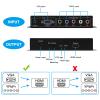 YPbPr RGB/ 5 RCA Component/VGA to HDMI Converter with Audio3.5mm- PC to HDMI,Support 1080p 60/50Hz,720p 60/50Hz Scaler Converter for PC Laptop Display Computer Projector view 3