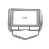 Car Front Side Air Outlet Vent Frame Trim Compatib 9 Inch Car Radio Fascia/Fit for Honda Jazz City FIT 2002-2008 AUTO AC Video Panel Player Audio Dash 2 Din Frame Mount Kit ABS Silver Car Stereo Radi view 1