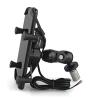 HMVHEKYEC Navigation Bracket Universal Motorcycle Phone Mount GPS Navigation Bracket with USB Grip Mobile Phone Holder Phone Mount Holder view 1