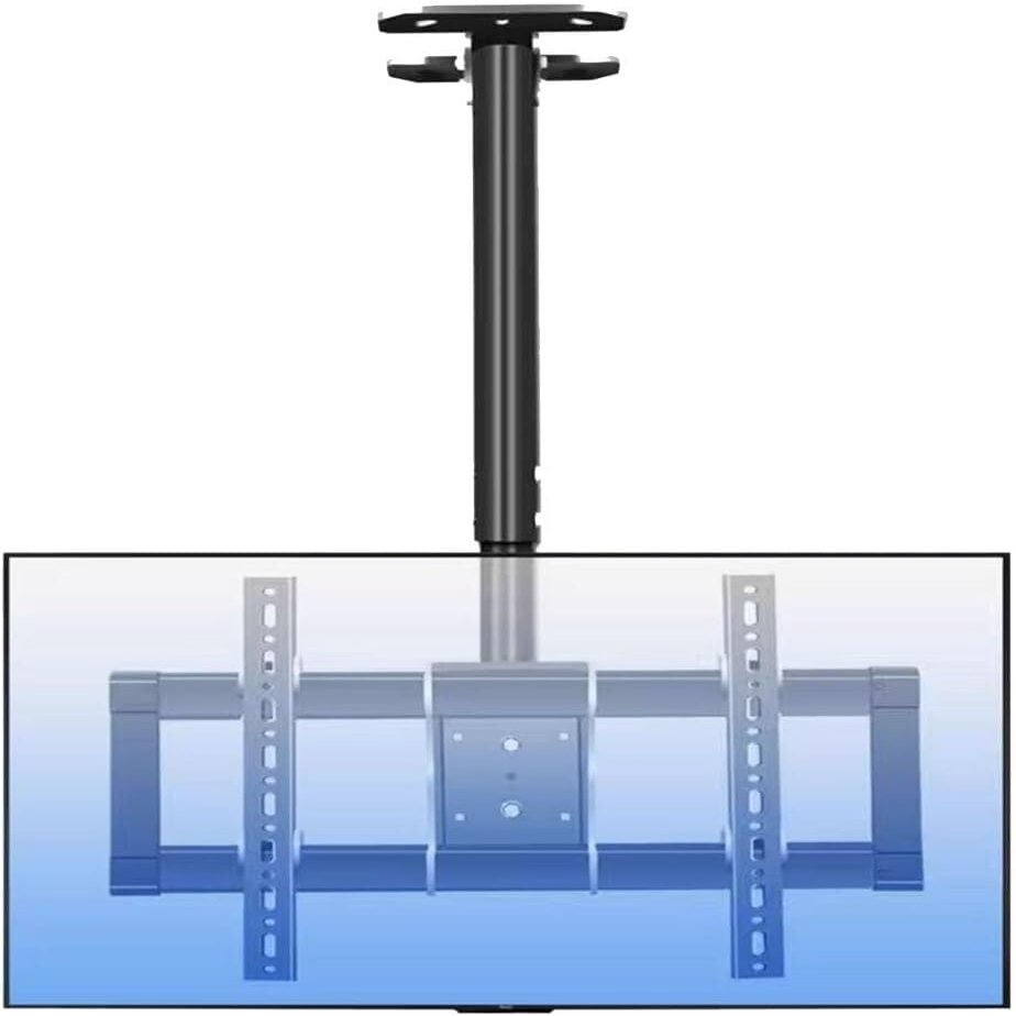 Adjustable Height Telescoping Ceiling TV Bracket, Ceiling TV Mount, Wall TV Mount Bracket, Fits 37-85inch LCD Flat Screen TVs, Metal Expansion Screw Fixing