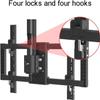 Adjustable Height Telescoping Ceiling TV Bracket, Ceiling TV Mount, Wall TV Mount Bracket, Fits 37-85inch LCD Flat Screen TVs, Metal Expansion Screw Fixing view 3