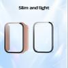 2 Pack for Xiaomi Smart Band 9 pro Case,Ultra-Thin Hard PC Protective Cover with Tempered Glass Film,BOVUGAC Case Cover for Xiaomi Band 9 pro Accessories-Clear+Pink view 4