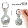 Blue Bird Silicone Protective Case Tracker Holder Cover with Key Ring Compatible with AirTag 1PCS view 2