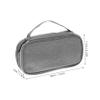 BRIGHTFUFU Multi-functional Digital Accessories Organizer Bag for Travel Portable Storage Case for Data Cables Chargers and Earphones and Easy to Clean Design Grey view 3