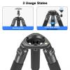 Carbon Fiber Camera Tripod Portable Travel Bowl Tripod Heavy Duty Camera Video Tripod WEYLLAN NX7 10 Layers Carbon Fiber 32.5mm Leg, Compatible with Ball Head & Fluid Head for DSLR Camera, Camcorder view 3