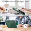 DTTO for iPad 9th/8th/7th Generation 10.2 Inch Case 2021/2020/2019, Durable Shockproof Full Body Protective Cover and Wireless Rechargeable Keyboard, Viridian Green/Black view 3
