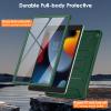 DTTO for iPad 9th/8th/7th Generation 10.2 Inch Case 2021/2020/2019, Durable Shockproof Full Body Protective Cover and Wireless Rechargeable Keyboard, Viridian Green/Black view 4