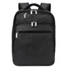 Alpine Swiss Olsen 13 Laptop Travel Backpack Genuine Leather Slim Business Travel Carry On Daypack Black view 1