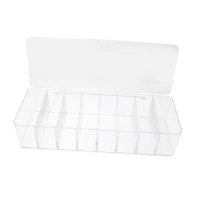 CAXUSD Plastic Cord Organizer Box with Lid Compartments for Home Storage Durable Cable Management for Data Cables and Accessories