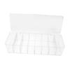 CAXUSD Plastic Cord Organizer Box with Lid Compartments for Home Storage Durable Cable Management for Data Cables and Accessories view 1