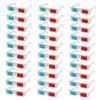 DirectNine Basics 30pcs Cardboard Glasses for Movies Games Publications Anaglyph for Boys and Girls Adults Portable Viewing view 1