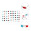 DirectNine Basics 30pcs Cardboard Glasses for Movies Games Publications Anaglyph for Boys and Girls Adults Portable Viewing view 3