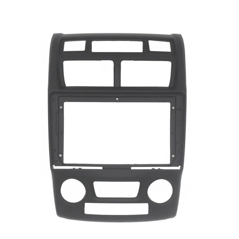 9" 2 Din Head Unit Car Radio Fascia Compatible with Sportage 2005-2010 Auto Stereo Audio Player DVD Panel Dash Kit Frame Bezel Faceplate(AUTO AC,Fascia)