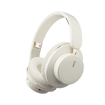 VANTREEGAO Bluetooth Over-Ear Headphones, Foldable Wireless Headphones with Hidden Mic for Cell Phone, PC, Laptop, Suitable for Music, School, Workouts, and Gaming (White)