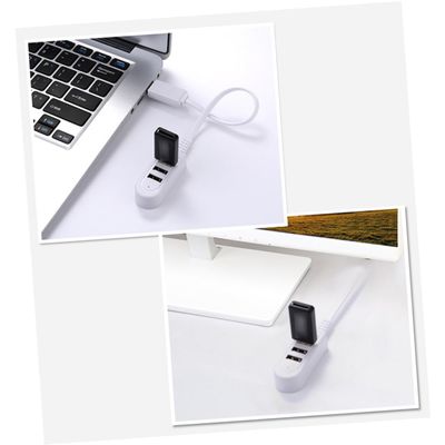 HOMSFOU 3a Multi-Function Hub Charger Extension for Desktop and Notebook Compact White USB Splitter Offline Charging for Mobile Devices