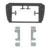 9 Inch Car Fascia Compatible with Ibiza 6J 2009 2010 2011 2012 2013 Video Panel Player Audio Dash 2 Din Frame Dashboard Mount Kit Bezel view 1