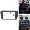 9 Inch Car Fascia Compatible with Ibiza 6J 2009 2010 2011 2012 2013 Video Panel Player Audio Dash 2 Din Frame Dashboard Mount Kit Bezel view 2