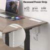 Furniture Drawer Outlet, Recessed Power Strip with (3) PD 20W USB Ports Fast Charging & (3) 15 Amp AC Outlets, (14 AWG) 10 FT White Spring Cord view 3