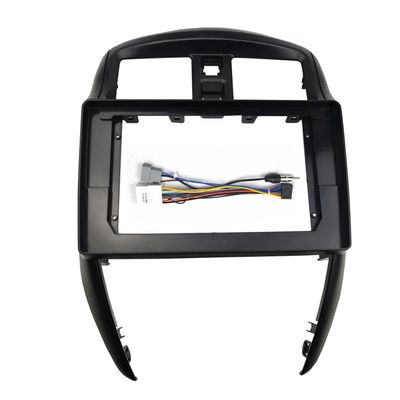 10.1 Inch Compatible with Versa Sedan 2015-2019 Car Radio Android MP5 Player Stereo Casing Frame 2Din Head Unit Fascia Dash Cover(Frame Cable LHD)