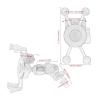 HMVHEKYEC Navigation Bracket for YZF-R6 for Y&zf R6 YZFR6 2006-2017 2016 2015 2014 R1M Motorcycle Cellphone Stand USB Phone Holder Fork Stem Mount GPS Navigation USB Bracket Phone Mount Holder view 2