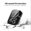 2 Pack for Xiaomi Smart Band 9 pro Case,Ultra-Thin Hard PC Protective Cover with Tempered Glass Film,BOVUGAC Case Cover for Xiaomi Band 9 pro Accessories-Clear+Black view 2
