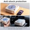 Lutexgo Portable CD Player with Bluetooth 5.3, Home CD Boombox, USB Port, 10s Anti-Skip, 3.5mm AUX/Headphone Jack - Rechargeable for Kitchen/Bedroom/Travel/Gifting (White) view 4