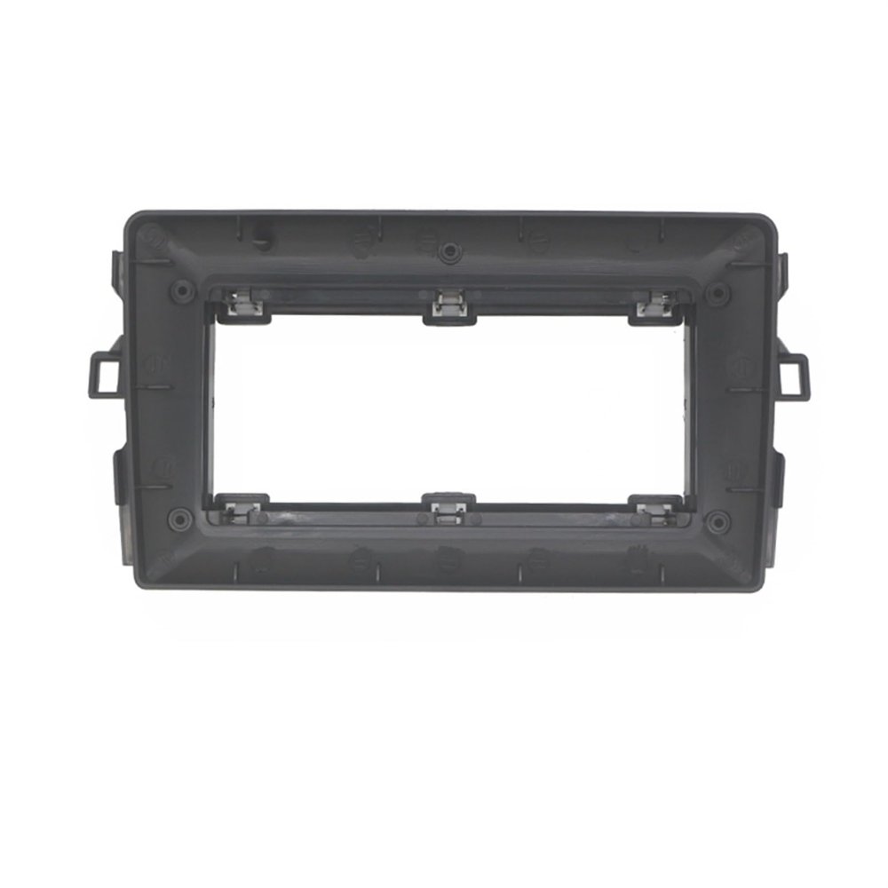 Car Front Side Air Outlet Vent Frame Trim Compatib 9 Inch Car Radio Fascia/Fit for Toyota Auris 2006-2012 Video Panel Player Audio Dash 2 Din Frame Dashboard Mount Kit ABS Silver Car Stereo Radio F