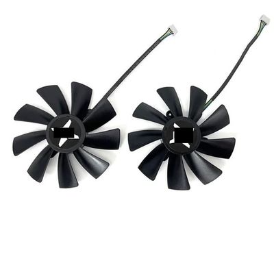 100MM 4PIN Cooling Fan GAA8S2U 0.46A 12V RX590 GPU Fan Compatible with RX 580 RX 590 GME 8G Graphics Card Cooler Fan(Black 2-Fan)