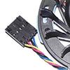 HDD Cooler Fan for Dell OptiPlex GX520 GX620 GX740 380 580 740 740SFF 745 755 760 780 P89F CM740 MY290 Series Hard Drive Cooling Fan DFB601612MA0T F7S5 BN06015B12H 12V 0.5A 5 PIN 4 Wires view 4