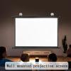 60 Inch 72 Inch 4K HD Projection Screen, Anti-Crease Portable Projector Movie Screen, Light-Weight 16:9/4:3 Movie Screen, Easy To Roll Up for Storage, for Home Theater Public Display(16:9,60in) view 2