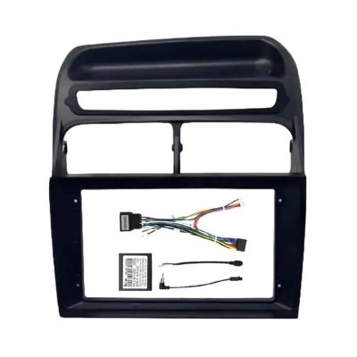 JTLCXNRN 9 Inch Car Frame Fascia Adapter Canbus Box Decoder Radio Dash Fitting Panel Kit Compatible for Fiat Linea Punto EVO 2007-2015(Frame Cable Canbus)