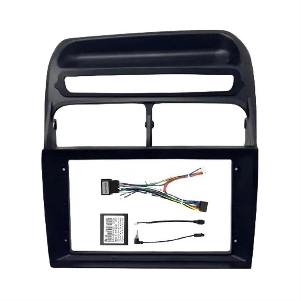 JTLCXNRN 9 Inch Car Frame Fascia Adapter Canbus Box Decoder Radio Dash Fitting Panel Kit Compatible for Fiat Linea Punto EVO 2007-2015(Frame Cable Canbus)
