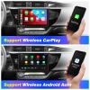SizxNanv for Toyota Corolla 2014 2015 2016 Radio Compatible with Wirelessly Carplay Android Auto,Android Car Radio Stereo Bluetooth Navigation GPS WiFi FM/AM 8core 4GB+64GB Touchscreen Backup Camera view 2