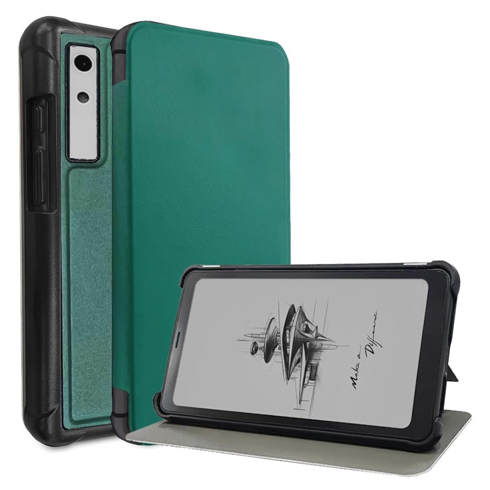 AJUSIBZR Case Compatible with Boox Palma 6.13" E-Book Reader Ultra Thin Shockproof Cover with Flip Magnetic Protective Shell(Dark Green)