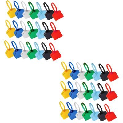 GLEAVI 240pcs Colored Zip Ties with Tags for Cable Labeling Multi-Purpose Tie Locks for Organizing Wires Cords and Electronics