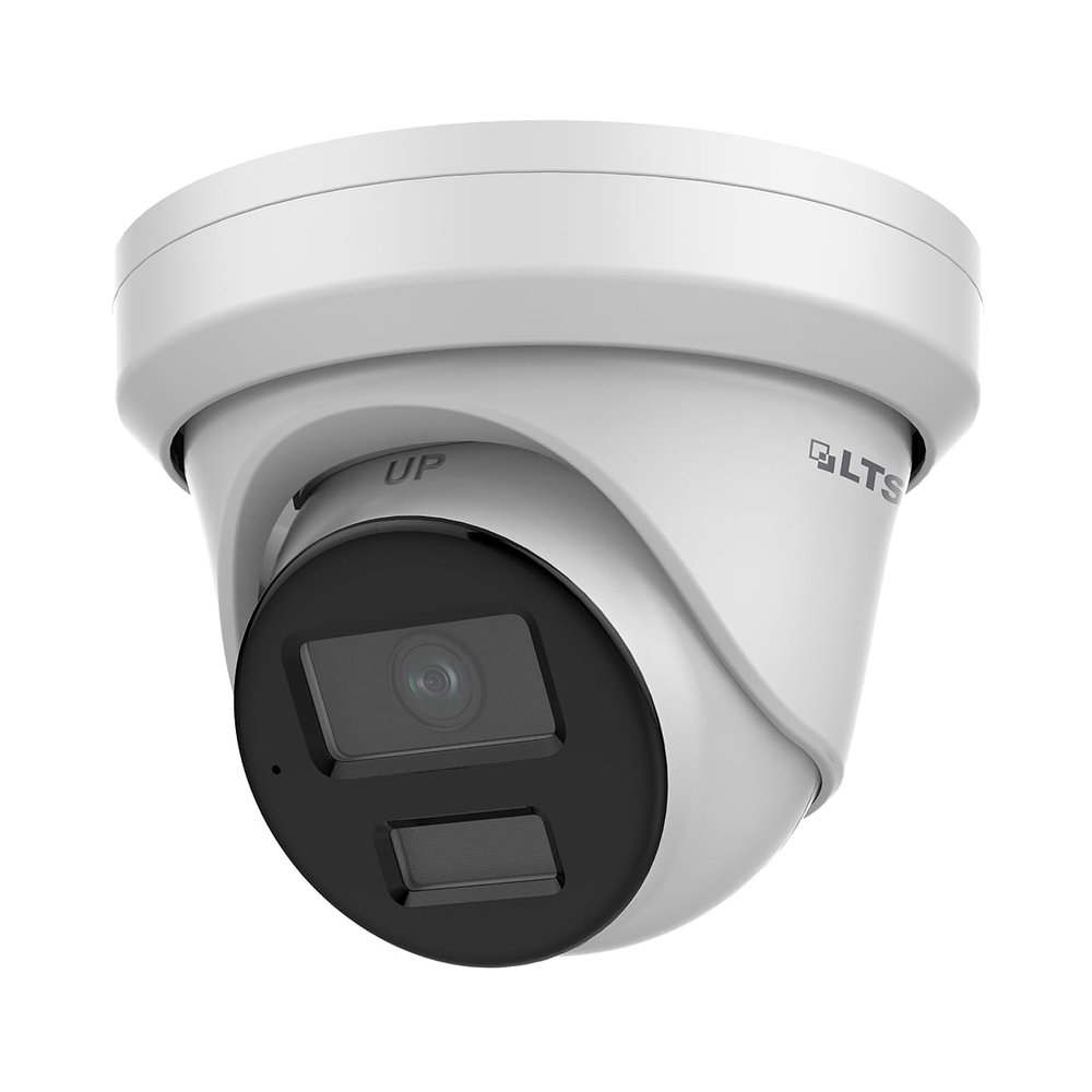 LTS Platinum IP Turret Camera, 4MP, 4mm Lens, True WDR, Microphone, PoE/DC 12V, Color, MD 2.0