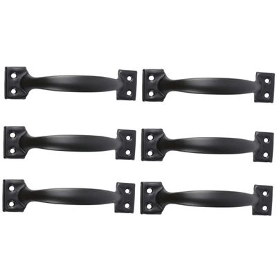 ARTIBETTER 6pcs Vintage Cabinet Pulls Brushed Door Handles for Furniture Iron Pull Handles Replacement