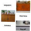 ARTIBETTER 6pcs Vintage Cabinet Pulls Brushed Door Handles for Furniture Iron Pull Handles Replacement view 2