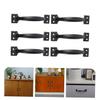 ARTIBETTER 6pcs Vintage Cabinet Pulls Brushed Door Handles for Furniture Iron Pull Handles Replacement view 4