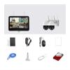 QDVOPHZA 10CH 5MP WiFi Solar PTZ IP Camera System 12.5" LCD Screen Monitor NVR Kit Auto Tracking Wireless CCTV Camera Video Surveillance(None,10CH NVR 2 Camera_U/K) view 1
