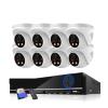 QDVOPHZA H.265+ 10CH 4K POE NVR Kit 8CH 8MP Two Way Audio Indoor Color Night Camera CCTV Video Surveillance Camera Security System(None,10CH NVR x 4 Cameras) view 2