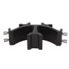 Astronomical Telescope Mount Bracket Sturdy 3 Slot Dovetail Base Black Triple Finder Scope Mount for Telescope Enthusiasts view 2