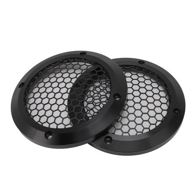 6.5 Speaker Grill Covers, 2Pcs Car Speaker Subwoofer Guard Protector, ABS Plastic Frame with Metal Mesh and 8PCS Screws