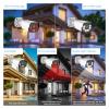 QDVOPHZA 16CH 4K Ai Human Detection 8MP Outdoor Two Way Audio Color Night Security Camera System Video Surveillance Kit(None,16CH NVR x 8PCS 4K) view 4