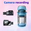 3 Channel Dash Cam, Dash Cam Front Rear and Inside 1080P 3 Channels with HD Night Vision Car Camera, 3.0 Inch Screen Dashboard Camera Dashcam for Cars, Trucks view 4